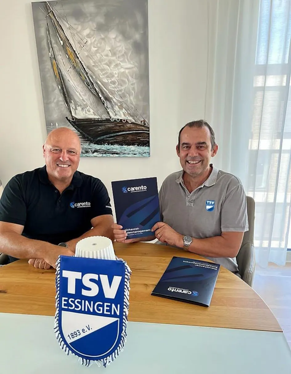 Sponsoring-Abkommen: Der TSV Essingen spielt in der carento-Arena
