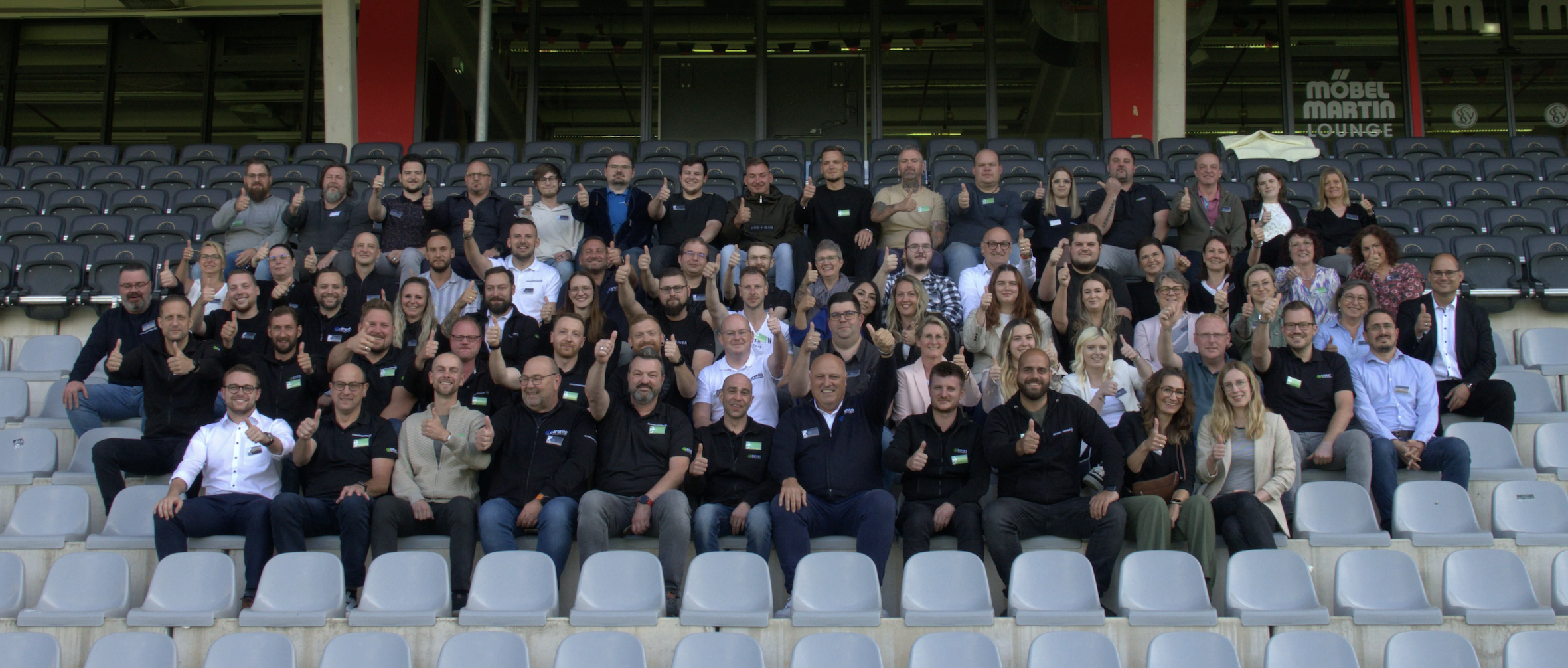 Das Team der carento group am Standort Neunkirchen